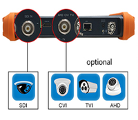 Testeur CCTV coaxial HD 7 pouces, compatible CVBS TVI CVI, affichage 1280x800, entrée/sortie HD avec clavier rétroéclairé