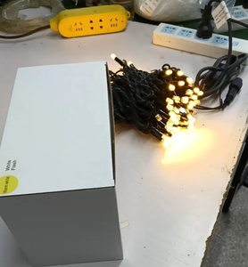 Vàng vàng ấm Trắng + trắng Flash tùy chỉnh kích thước CE ROHS giấy chứng nhận cáp cao su giáng sinh LED String Lights - Product Image 4
