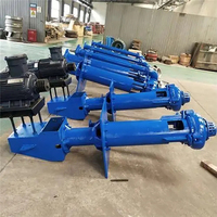 Pompe centrifuge verticale submersible pour boues, usage intensif, traitement minier, liquides abrasifs en fosse