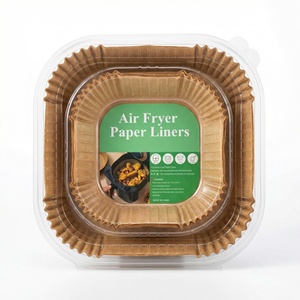 Multi-Shape Air Fryer Liners 150 Pieces Food Grade Non-Stick Parchment <strong>Paper</strong> for Air Fryer Oven <strong>Baking</strong> Grilling - Product Image 1