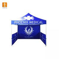 Tonnelle Industrielle et Commerciale en Aluminium 600D Imperméable et Ignifuge avec Parois Latérales pour Salons Professionnels sur le Marché Européen