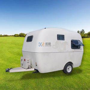 Remolque de Caravana Personalizado de Fábrica, Caravana Pequeña Todoterreno, Remolque de Campamento Portátil Todoterreno para Vacaciones - Product Image 2