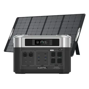 110v 120v Solar Generator 3600W Portable Power Station With Solar Panel For Camping Emergency