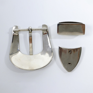 Fibbia per Cintura Stile Western a Tre Pezzi con Perno da 35mm Fibbie Classiche per Uomo Fibbie per Cinture in Stile Vintage - Product Image 3