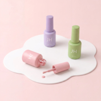 Flacon de 12 ml pour soin des ongles, emballage personnalisé en verre pour huile à cuticules et vernis gel UV avec pinceau