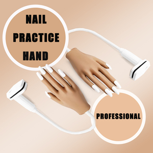 Mano de Práctica de Uñas de Plástico Realista, Herramienta de Entrenamiento Portátil para Salones de Uñas y Academias de Manicura - Product Image 1
