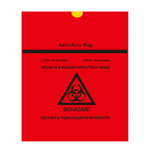 Saco de Lixo Biohazard Personalizado com Logo em Rolo Saco de Resíduos Médicos com Cordão - Product Image 2