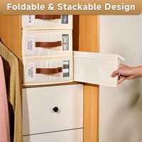 Organisateur de rangement pour draps avec fermeture éclair, organiseurs de placard et rangements pour ensembles de draps, vêtements, housses de couette, couvertures
