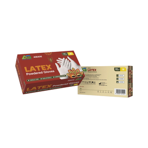 <b>White</b> Latex Powdered Disposable Gloves 5.0 Gram for General / Medical use. - Product Image 2