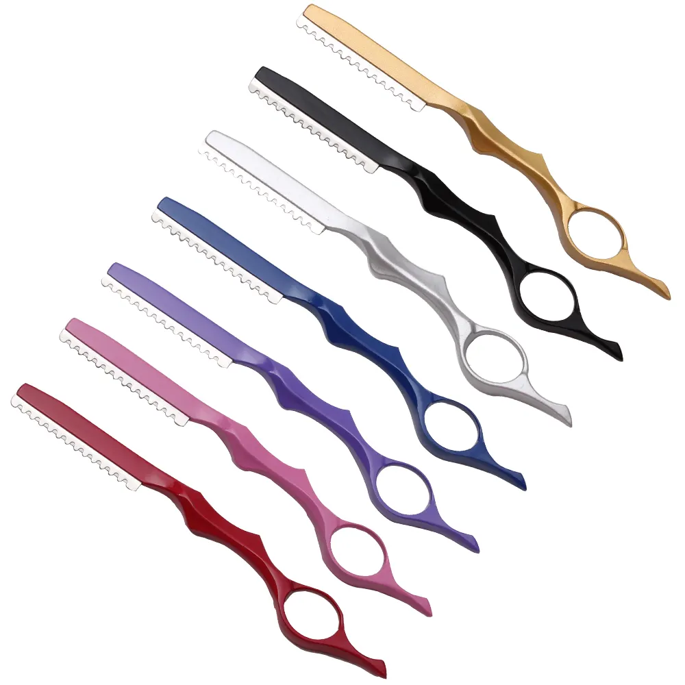 17,5 см AQIABI профессиональные острые парикмахерские лезвия для бритья Бритвы для стрижки волос нож для стрижки волос инструмент для похудения укладки волос Z6100