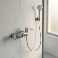 Nouveau design en laiton robinet mural douche eau chaude et froide mitigeur salle de bain ensemble de douche