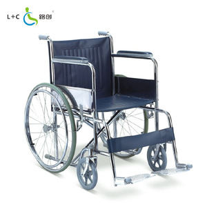 Fauteuil roulant pliable léger L+C LCW809, chariot de mobilité manuel pour personnes âgées et handicapées, usage en réadaptation - Product Image 1