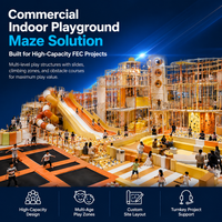Parcours de cordes intérieur commercial avec éléments en plastique et en bois, certifié CE ASTM, aménagement personnalisable, obstacles et zones d'escalade