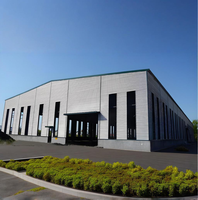 Bâtiments en structure acier modernes certifiés ISO9001/CE pour ateliers, usines, entrepôts préfabriqués avec une durée de vie de 70 ans