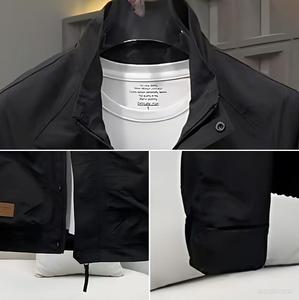 男士高档简约针织拉链夹克春季透气新季衬衫正面Logo - Product Image 3