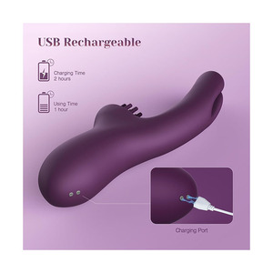 Vibrador de conejo impermeable para mujer, máquina sexual de empuje, diseño de cosquillas en el clítoris - Product Image 4