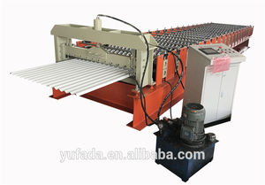 Usine vente directe ondulé toiture fer panneau profil rouleau formant plaque feuille faisant la machine - Product Image 4