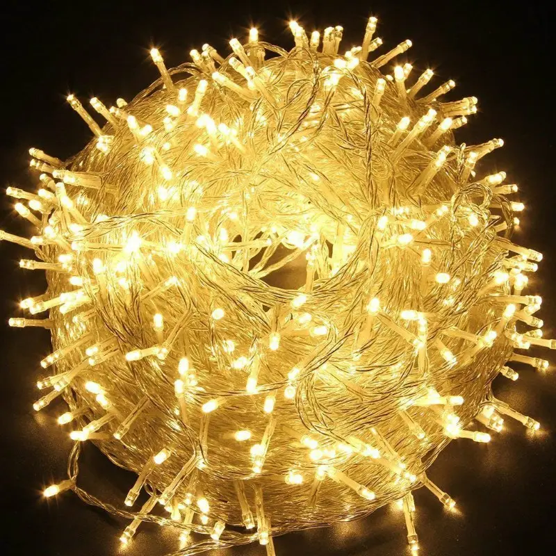 วอร์มไวท์100 LED Fairy Light ในร่มกลางแจ้งกันน้ำ Led String ไฟ10เมตร32.8Ft ไฟตกแต่งสำหรับสวนพรรค