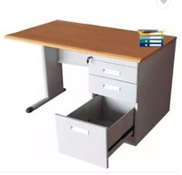 Meubles de bureau commerciaux modernes et luxueux en acier durable, design exécutif, vente en gros d'usine, table en métal personnalisée