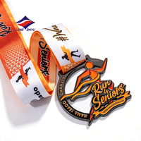 Longzhiyu, Fabricante con 20 Años de Experiencia, Diseña Medallas Personalizadas de Metal para Maratón, Baloncesto, Fútbol, con Cinta