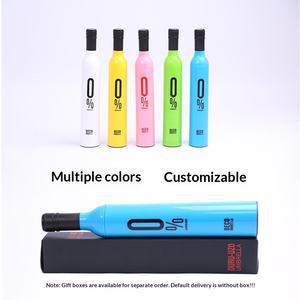 Elegant Wine Bottle Umbrella for Rain or Shine Versatile Outdoor Parasol for Patio, <strong>Beach</strong> &amp; Travel Use - Product Image 3