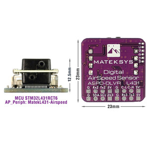 Sensore Digitale di Velocità dell'Aria MATEK Mateksys ASPD-DLVR in Plastica per Droni RC/Quadricotteri/Aerei L431 - Product Image 2