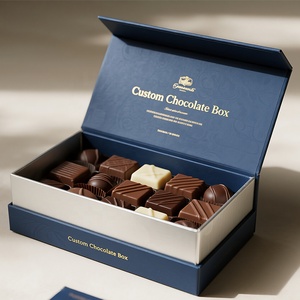 Custom Luxury High-End Recycled Materials Portable <strong>Chocolates</strong> Gift Box Matt Lamination Sponge Lining Magnetic Closure <strong>Packaging</strong> - Product Image 4