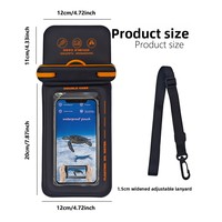 Sac étanche flottant en PVC pour téléphone, nouvelle collection, 7,5 pouces, universel, pour natation, plongée, usage extérieur, housse de protection