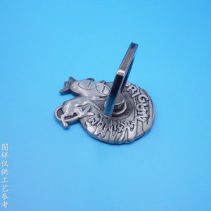 Zinc Alloy Phone <b>Ring</b> Holder Antique Silver 3D <b>Cartoon</b> Design Desktop Stand Back Adhesive Mount - Product Image 3