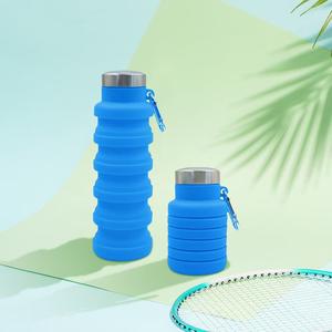 Bouteille d'eau de sport télescopique en silicone, gobelet pliable portable pour l'extérieur et les enfants, transfrontalier - Product Image 3