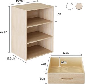 Librería de madera <span class=keywords><strong>blanca</strong></span> Gabinete de esquina Librerías de madera baratas - Product Image 6