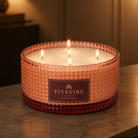 Ensemble de bougies parfumées personnalisées OEM, bougies aromatiques en cire de soja de luxe, vente en gros de bougies de grande taille pour la relaxation, cadeau