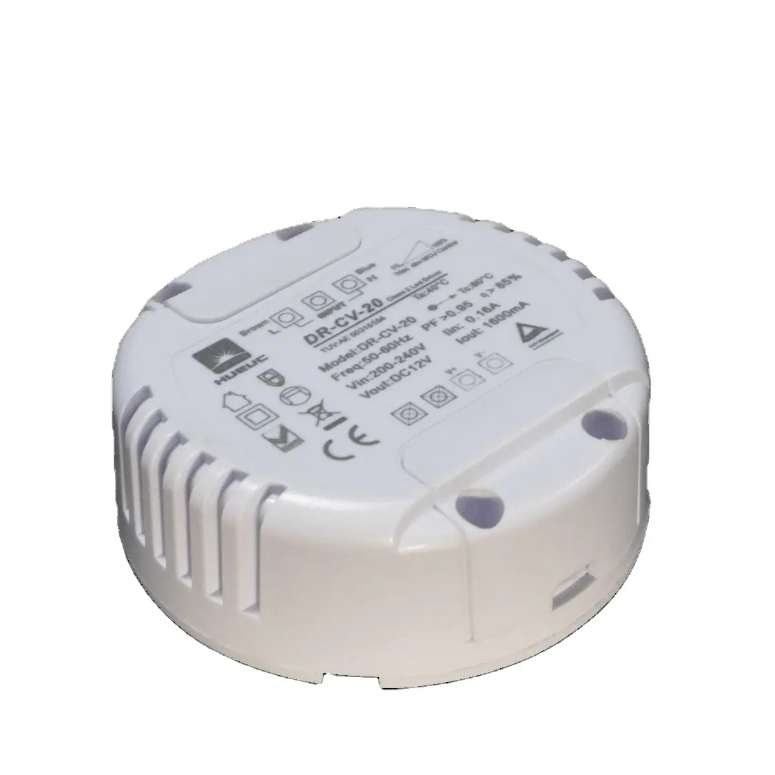 12W 20W 30W 40W 60w round led driver constant current 12VDC 24VDC led power supply