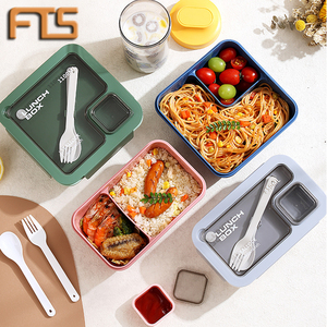 FTS bento box wholesale for school set office japanese style adult manufacturer with water bottle plastic custom lunch box