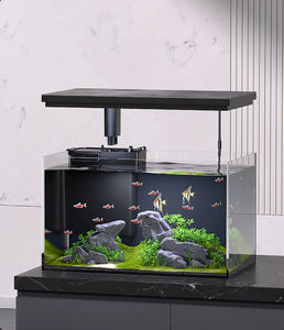 Smart Fish Tank Woonkamer Klein Huis Ecologische Desktop Lui Landscaping Aquarium Usb Desktop Aquarium - Product Image 1