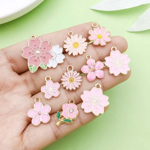 จี้รูปดอกไม้ โลหะผสมสังกะสี สำหรับงาน DIY เครื่องประดับ ของขวัญสำหรับทุกเพศ - Product Image 2