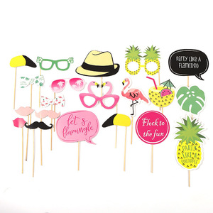 Accessoires Photo Mariage <span class=keywords><strong>Anniversaire</strong></span> Fête Jeu Amusant Barbe en Papier Lèvres Rouges Décoration Main Artisanat Impression Chine - Product Image 5