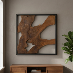 Arte de Pared de Madera Sólida Irregular, Panel Decorativo Hecho a Mano, Decoración Moderna para el Hogar, Adorno de Pared, Regalo de Cumpleaños o Boda, Alta Calidad - Product Image 3