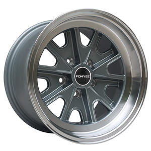 F99926 Vente à Chaud Plat Profond 15x9 17x9 Concave 15 17 Pouces 5x114.3 Jantes en Alliage Gris Pistolet 5 Trous Jantes de Voiture pour BMW <span class=keywords><strong>Toyota</strong></span> Porsche - Product Image 1