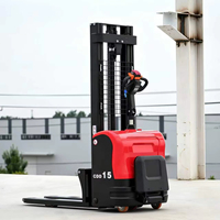 100kg Kleiner Hubstapler Mini-Gabelstapler Selbstladender Gabelstapler Halbelektrischer Stapler mit Lithium-Ionen-Batterie Zero
