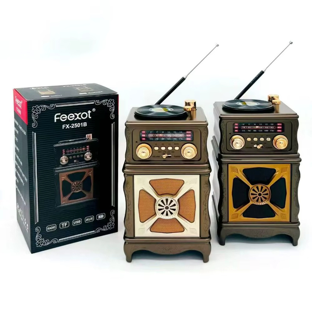 Vofull Retro Mini Gramophone Wireless Radio Built in BT FM USB TF Aux in Small Gift Home Decor High Quality Sound