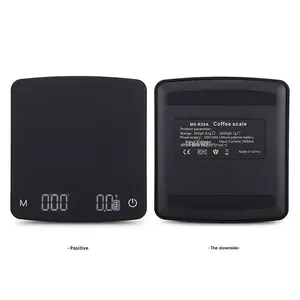 Balance électronique rechargeable avec affichage numérique LED pour le café à la main, avec minuterie et fonction de tare pour le pesage en grammes et la préparation du café - Product Image 2