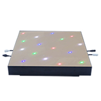 Dalles de sol LED RGB effet ciel étoilé de haute qualité, en verre trempé, pour la décoration de hall d'hôtel et de fêtes
