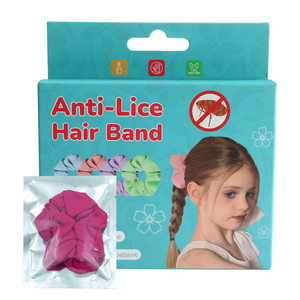 Bandeau anti-insectes portable, durable, carré, solide, anti-souris, couleur unie, anti-<span class=keywords><strong>poux</strong></span>, anti-puces, attache-cheveux - Product Image 3