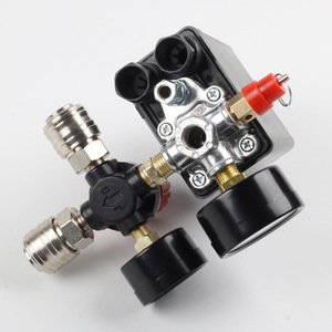 Régulateur d'air Fubon à 4 trous, vanne de contrôle de pression avec manomètres pour accessoires de compresseur d'air - Product Image 2