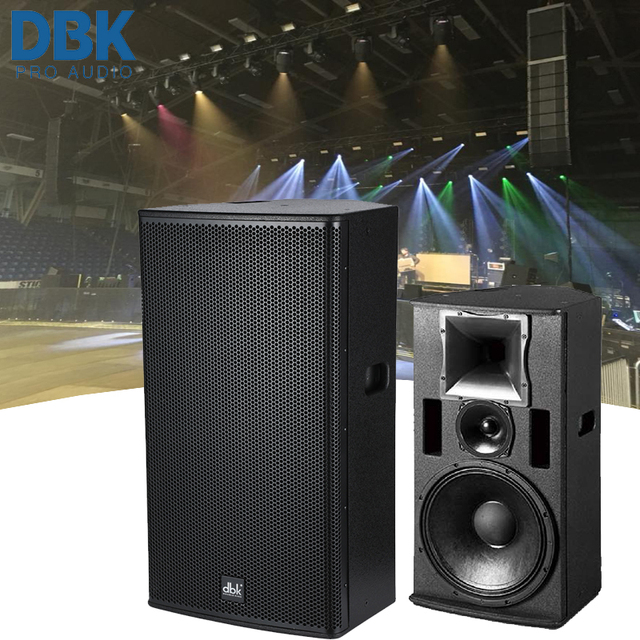 High Performance 15 Inch Full Range 3 Way 600W RMS/1200W Peak Portable Wooden Professional Monitor Speaker Stereo/Surround Sound
