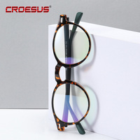 Lunettes à monture optique ronde TR90 classiques fabriquées à la main à des prix abordables lunettes d'ordinateur lunettes à lumière bleue pour hommes et femmes vente en gros