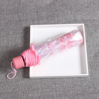 Parapluie de pluie transparent semi-automatique OEM à 8 baleines, 97 cm de diamètre, pour femmes adultes, voyages d'affaires
