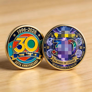 Koin Peringatan Petualangan Anime Modern Edisi Terbatas Berlapis Emas dari Besi untuk Koleksi Penggemar Lencana Kartun 3D Relief - Product Image 1