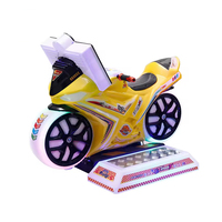 Vente Flash : Machine de Jeu Simulateur de Course de Moto d'Arcade Intérieur à Monnayeur pour Enfants, Compatible 110V/220V, pour les Plus de 6 Ans